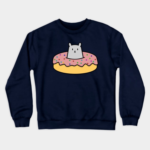 Donut T-Shirt With A Cute Creature Crewneck Sweatshirt by happinessinatee